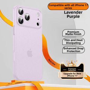 MANJITU | Ultra-thin Full-coverage Drop-resistant Transparent Matte Case for iPhone 17 ProMax