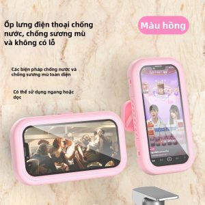 Giá Đỡ Điện Thoại Gắn Tường Xoay Được Chống Nước Chống Mờ Tương Thích Màn Hình Cảm Ứng Dùng Được Trong Phòng Tắm Bao Điện Thoại Đa Năng Giá Đỡ Tiện Dụng