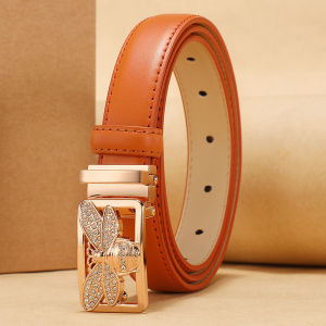 Ladies Fashionable Korean Style Leather Belt with Board Buckle Versatile Decorative Belt for Skirts And Jeans Trendy Personality Belt