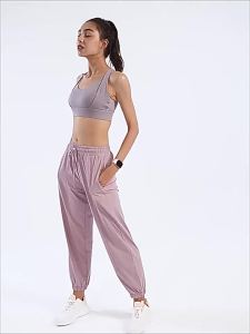 alo กางเกงกีฬาผู้หญิงยุโรปอเมริกาวิ่งกลางแจ้งป้องกันรังสียูวีฟิตเนสหลวมกางเกงลำลองกางเกงโยคะระบายอากาศ