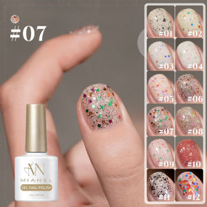 MIANEL 10ML Autumn Nails Colorful Polka Dot Jelly Gel Nail Polish 2025 New Style Small Fragrance Style Eggshell Nail Polish