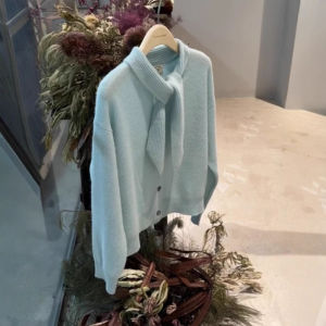 QIANSHUIYIYUN | Sky Blue Soft Turtleneck Sweater