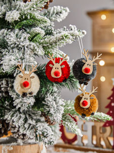 สุนัขจิ้งจอกต้นคริสต์มาส ของตกแต่งประตู ของขวัญวันหยุด ตกแต่งคริสต์มาส ของตกแต่งบรรยากาศสุดน่ารัก ของตกแต่งห้องพัก