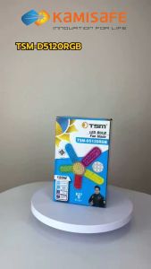 TSM-D5120RGB หลอดไฟ LED ใบพัด RGB ประหยัดพลังงาน 120W E27 พับได้ สำหรับโคมไฟและรั้ว