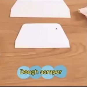 Perapih Krim Kue, Pengikis Adonan Trapesium, Scapper Plastik, Dough Scapper Cutter, dan Pemotong Adonan