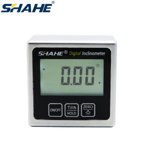 SHAHE Digital Metal Angle Gauge LCD Electronic Level Box Professional Protractor Inclinometer For Woodworking Drilling Machinery