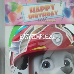 Kid Paw Patrol Chase Marshall Skye Rubble Party Theme Supplies Decoration Disposable Tableware