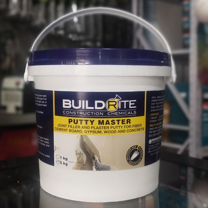 BUILDRITE PUTTY MASTER (5kg 20kg) JOINT FILLER & PLASTER PUTTY FOR FIBER CEMENT BOARD, GYPSUM