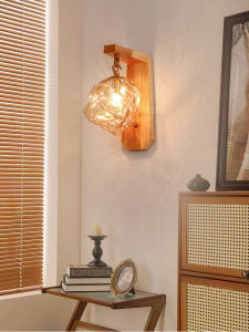 Đèn Tường Gỗ Đá Đơn Giản Hiện Đại Phong Cách Nhật Bản Đèn Trang Trí Phòng Khách Đèn Ngủ Phòng Ngủ Đèn Trang Trí Không Khí