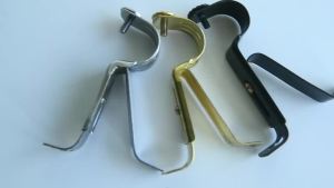 WHPHous | Adjustable Metal Curtain Rod Brackets Heavy Duty 20lbs Load Bearing for Office Bedroom Window Use