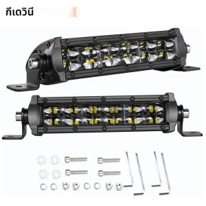 ไฟ LED 2แถว5.5 "10" จุดน้ำท่วม SUV รถ ATV ออฟโรดรถกระบะรถ4x4 4WD ไฟ LED รถบรรทุกสำหรับรถแทรกเตอร์จี๊ปแอลอีดีบาร์