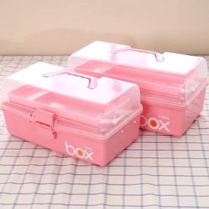 high-capacity Utility Tool Box Medical Storage 2 Layers Organizer medicalbox storage