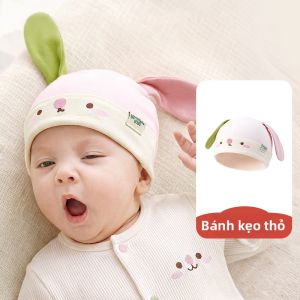 Kocotree | Mũ Bé Sơ Sinh đến 3 Tháng Cotton Không Xương Đôi Lớp
