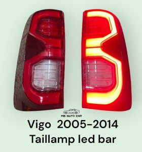 ไฟท้าย Vigo led bar สีแดง ลายเลข3 ปี2005 2006 2008 2009 2011 2012 2014 Taillamp Vigo Vigo Champ
