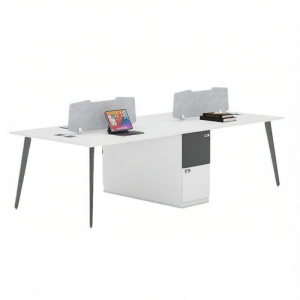 Simple Modern Style Office Desk with Partition Complete Set
