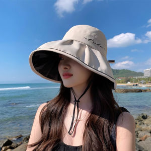 UV Protection Fashion Wide Brim Bow Sun Hat