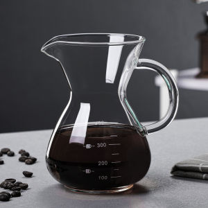 YUXUAN | Glass Hand Drip Coffee Pot with Scale