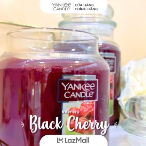 Nến hũ Yankee Candle size L - Black Cherry