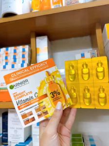 Serum Garnier Tăng Cường Sáng Da Mờ Thâm 1.5mlx12