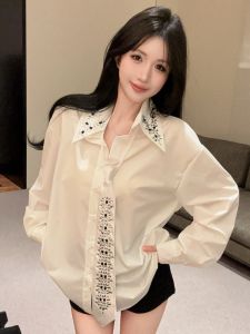GUZILIAN | Korean Style Girlfriend Look Long Sleeve Shirt
