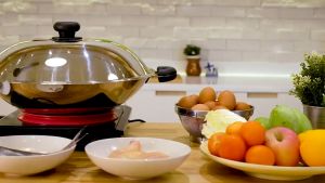 Tiantian BUFFALO YADENG SERIES S/S 32CM FLAT BOTTOM PERFECT FRYING WOK | FREE STEAM RACK | 304 S/S 牛头牌32cm雅登平底炒锅免费蒸架