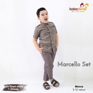 Setelan Baju Muslim Anak Laki-laki Kakadede Set Kemeja Anak Cowok Marcello