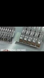 Kẹp phơi quần áo inox kẹp chống gió kẹp móc phơi quần áo bằng kim loại 12cm tất kẹp quần áo
