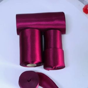 20yards/lot 4/5/6/10/15cm Wine Red Satin Ribbons Gifts Wrapping Ribbon For DIY Chrismas Party Wedding Decoration Supplies