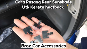 For Wira Sedan Custom Fit OEM Rear Windscreen Car Sunshade / Sunshades / Sun shade (1PC/SET) - Insert to Rear Windscreen Frame Edge Only (Good to Reduce Heat for Rear Passenger Comfort & More Privacy)