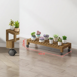 YIFANGJIAYI | Wheeled Movable Single Layer Flower Stand