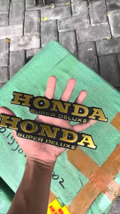 EMBLEM LOGO TANGKI HONDA SUPER DELUXE GL 100 125 BAHAN ORI KUNINGAN
