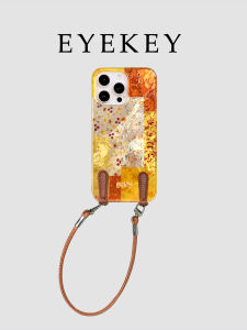 Eyekey Autumn Winter Maple Leaf Floral Print Phone Case with Lanyard Protection for Apple 16Pro Max iPhone 16 New Model 13 Women 15Promax