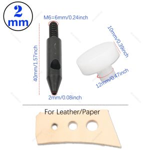 1Pcs M6 Thread Punching Suitable for European Vulcan 3 Round Spacing Cutting Dies LeatherCraft DIY Handmade Stitching Accessory