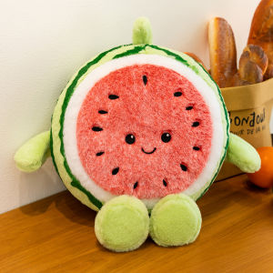 QIAOSHANG | Soft and Comfortable Cartoon Watermelon Plush Pillow Toy