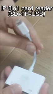 3-in-1 เครื่องอ่านการ์ด iOS สำหรับ iPhones มัลติฟังก์ชั่น อะแดปเตอร์ OTG, USB และ Micro USB และสามมัลติ: การ์ดหน่วยความจ 3.0 USB+SD/TF