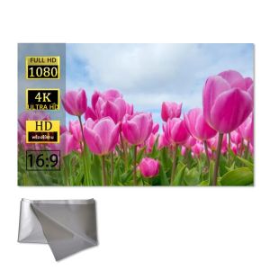 หน้าจอป้องกันแสงสะท้อนแบบโลหะสำหรับการฉายภาพโดยตรงในเวลากลางวัน - อุปกรณ์เสริมโฮมเธียเตอร์ที่จำเป็นพร้อมมีหลายขนาดให้เลือก