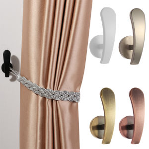 YUNAFIN Retro Modern Hold Curtain Holdback Mounted Metal Hooks Wall Hanger Curtain Holder