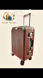 Vali Thủ đô Vàng Nhựa Nẹp Nhôm Khoá Sập VL113 Hồng size 20