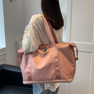 กระเป๋าเดินทางสำหรับออกทริปธุรกิจระยะสั้นสำหรับผู้หญิงกระเป๋าถือสำหรับเดินทางไปข้างนอกน้ำหนักเบาพกพาสะดวกความจุขนาดใหญ่กระเป๋าเก็บสัมภาระกระเป๋าฟิตเนส