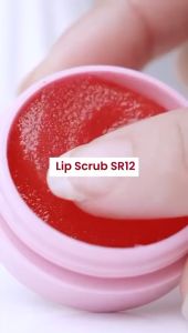 Lip Scrub SR12 - Angkat Sel Kulit Mati Pada Bibir - Perawatan Bibir Membantu Mengatasi Bibir Kering & Pecah - Pecah