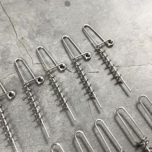 Spinpoler Mồi Câu Cá Mềm Bộ Chân Cài Hệ Thống Vít Đa Độ Sâu Lò Xo Thép Không Gỉ Kim Cho Shad Worm Softbait 20 Chiếc