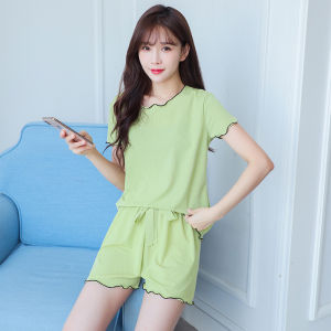 JIFANPAUL | Summer Lightweight Short Sleeve Nightgown with Built-in Pads