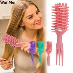 Lược Tạo Kiểu Tóc WANMEI 3 Trong 1 Sea King - Dụng Cụ Uốn Và Massage Tóc Cho Tóc Thường Chất Liệu Nhựa