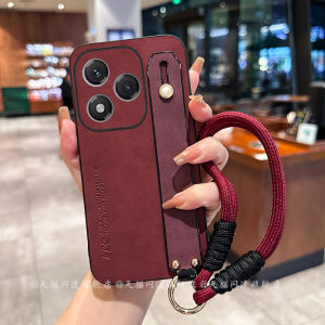 เคสโทรศัพท์แบบครอบเต็มสำหรับ Honor 400 pro รุ่นใหม่พร้อมสายคาดข้อมือป้องกันการตกหล่น ดีไซน์เรียบง่าย สไตล์เกาหลี