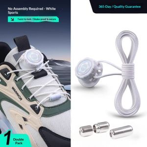 No-Tie Shoelaces Easy Installation Swivel Buckle Laces Sneakers Thick Rope Automatic Shoelace Shoe Accessories shoe laces no tie