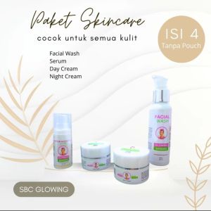 AB READY ✅ SKINCARE SBC GLOWING PAKET WHITENING BOOSTER DAY COKLAT SBC GLOWING SUSAH PUTIH FLEK HITAM