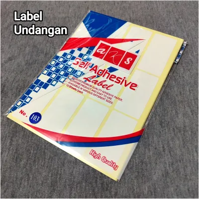 1 Pak Label Undangan Tempel No 103