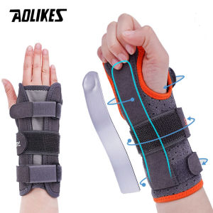 AOLIKES | AOLIKES 1PCS New Wrist Brace Carpal Tunnel for Women Men Adjustable Night Sleep Support Brace with Splints