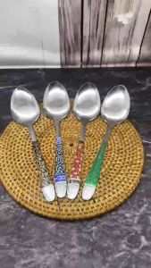 Sendok & Garpu Makan Batik 1 Lusin 12 pcs Stainless Steel