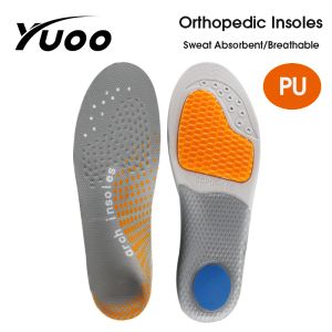 Yuoo 1 Cặp Cao Cấp Phụ Nữ Người Đàn Ông hỗ trợ chỉnh hình Lớp lót giày bằng gel Chỉnh Hình đế bằng Sức Khỏe Duy Nhất Miếng Đệm Cho Giày Chèn viêm cân gan chân